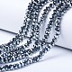 Chapelets de perles en verre électroplaqué EGLA-A034-T6mm-C11-1