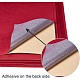 BENECREAT 20PCS Velvet (Dark Red) Fabric Sticky Back Adhesive Felt A4 sheet (21cm x 30cm / 8.3