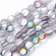 Chapelets de perles en pierre de lune synthétique G-E536-01B-F-1