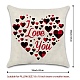 Burlap Customization Pillow Covers Set AJEW-WH0124-006-2