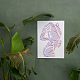 Fingerinspire stencil per pittura del corpo umano 8.3x11.7 pollice riutilizzabile linea femminile modello di disegno del corpo silhouette del corpo di una donna stencil decorativo per dipingere su legno DIY-WH0396-0152-5