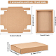 クラフト紙の折りたたみボックス  引き出しボックス  長方形  バリーウッド  完成品：20x15x3cm CON-WH0010-01K-C-3