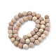 Chapelets de perles en pierre en bois naturel G-T106-264-3