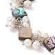 Bracelets de perles de coquille d'ormeau naturel de losange/coquille de paua BJEW-JB05776-03-2