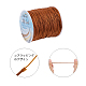 OLYCRAFT 140M 1.5mm Nylon Beading Cord Sienna Nylon String Thread Nylon Knotting Cord Rattail Trim for Chinese Knotting NWIR-OC0001-04-19-2