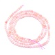 Rosa naturale perline opale fili G-O166-20-2mm-2