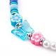 Handmade Polymer Clay Beaded Necklaces for Kids NJEW-JN03376-2