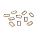 Latón micro pavimenta claro cubic zirconia anillos de compuerta de resorte ZIRC-F120-006G-3