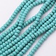 1 Strand Synthetic Turquoise Rondelle Beads Strands X-TURQ-G109-6x4mm-06-1