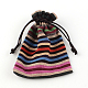 Ethnic Style Cloth Packing Pouches Drawstring Bags X-ABAG-R006-10x14-01C-4