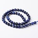 Brins de perles de lapis-lazuli naturels teints G-J333-09-8mm-2