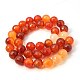 Natural Red Agate Beads Strands G-G316-6mm-04-2
