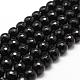 Brins de perles d'onyx noir naturel G-D840-22-6mm-1