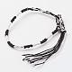 Braided Silk Thread Bracelets BJEW-N0032-06-2