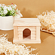 Maison de hamster en bois de pin ahandmaker DIY-GA0001-67-5