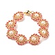 Bracelet lien fleur perle coquillage BJEW-JB08084-05-1