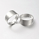 DIYのジュエリー調節可能な真鍮の指輪コンポーネント  鉛フリー＆カドミウムフリー  銀  17mm KK-M123-S-RS-1