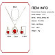 Trendy Women's Dangle Earrings and Pendant Necklaces Jewerly Sets SJEW-L192-19A-4