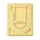 Tavole di design con perline rettangolari in plastica, bordo di disegno della collana, affollato, giallo chiaro, 325x235x20mm