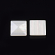 樹脂カボション  模造シェル  正方形  アンティークホワイト  20x20x5mm X-RESI-T039-033B-2