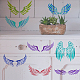 FINGERINSPIRE Angel Wings Stencils 11.8x11.8inch 8 Style Feather Wings Painting Template Reusable Fantasy Wings Decoration Stencil Wings Pattern Stencil for Painting on Wood DIY-WH0391-0382-7