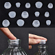 GORGECRAFT 60Pcs 3 Sizes Plastic Bottle Stoppers with Pull Ring Salt and Pepper Shaker Stoppers Clear Replacement Plug 11mm 13mm 19mm Inner Diameter Reusable Column End Covers for Pots Bottles KY-GF0001-41C-5