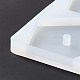 シリコンモールドを作るDIY回転香りのキャンドル  五角形  ホワイト  9.2x19.5x0.7cm  穴：4mm  内径：4.3x4.6のCM DIY-E055-37-5