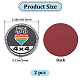 Flat Round Aluminum Car Decorative Stickers DIY-WH0504-30A-2
