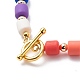 Colliers pendentifs en alliage d'émail arc-en-ciel pour femmes NJEW-JN03991-5