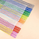 Benecreat 15 rouleaux 150m ruban de dentelle de tissu de motif floral de couleur mélangée par le rouleau pour l'invitation de mariage OCOR-BC0003-01-2
