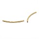 Brass Curved Tube Beads KK-O031-09-2