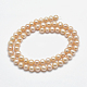 Brins de perles de culture d'eau douce naturelles PEAR-F007-12B-01-2