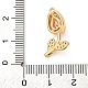 Латунные микро проложить кубического циркония подвески KK-I276-04G-04B-3