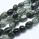 Chapelets de perles en quartz rutile vert naturel G-E483-49-1