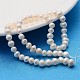 Natural Cultured Freshwater Pearl Beads Strands SPPA003Y-1-2