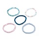 Natural Gemstone Stretch Bracelets BJEW-JB03738-1
