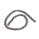 Chapelets de perles en hématite synthétique sans magnétiques G-I273-09-2
