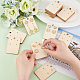 Wood Earring Display Card with Hanging Hole DIY-WH0320-20A-3