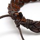 Bracelets en cuir et cordon ciré tressé de style décontracté unisexe BJEW-L297-10-3