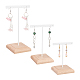 3Pcs 3 Sizes Iron T Bar Earring Display Stands EDIS-WH0012-36B-1