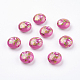 Perline in resina stampate a fiori RESI-E010-A19-2