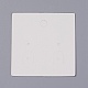 厚紙のアクセサリーディスプレイカード  正方形  ホワイトスモーク  4.5x4.5x0.05cm CDIS-WH0010-02-A-2