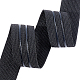 Benecreatフラット弾性ゴムコード/バンド  ウェビング衣類縫製アクセサリー  ブラック  30mm OCOR-BC0001-26-3