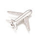 Brass Micro Pave Cubic Zirconia Airliner Beads X-ZIRC-L078-005P-NR-2
