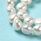Fili di perle di perle d'acqua dolce coltivate naturali PEAR-E017-14-4
