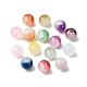 375 Uds. Conjuntos de cuentas de vidrio de jade de imitación pintadas para hornear craqueladas de 15 colores DGLA-FS0001-06-2