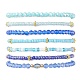 Ensemble de bracelets extensibles en perles de verre 7pcs 7 styles BJEW-JB09575-1