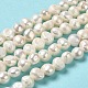Fili di perle di perle d'acqua dolce coltivate naturali PEAR-E017-18-2
