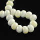Electroplate Imitation Jade Glass  Bead Strands EGLA-Q048-04-2