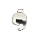 Unicraftale environ 50 pcs pendentif en acier inoxydable bails pincer petites bails d'extrémité en métal conseils pour collier bracelet fabrication de bijoux couleur acier inoxydable 12x8x6 mm X-STAS-N045-01A-1